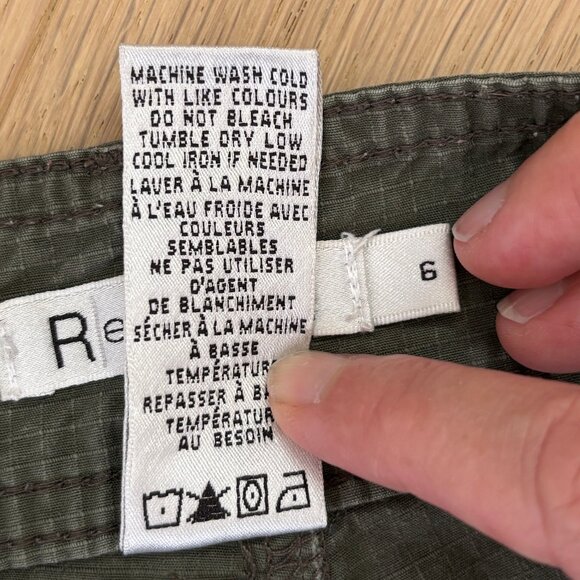 Ricki's Safari Cargo Shorts in Army Green - Picture 7 of 7